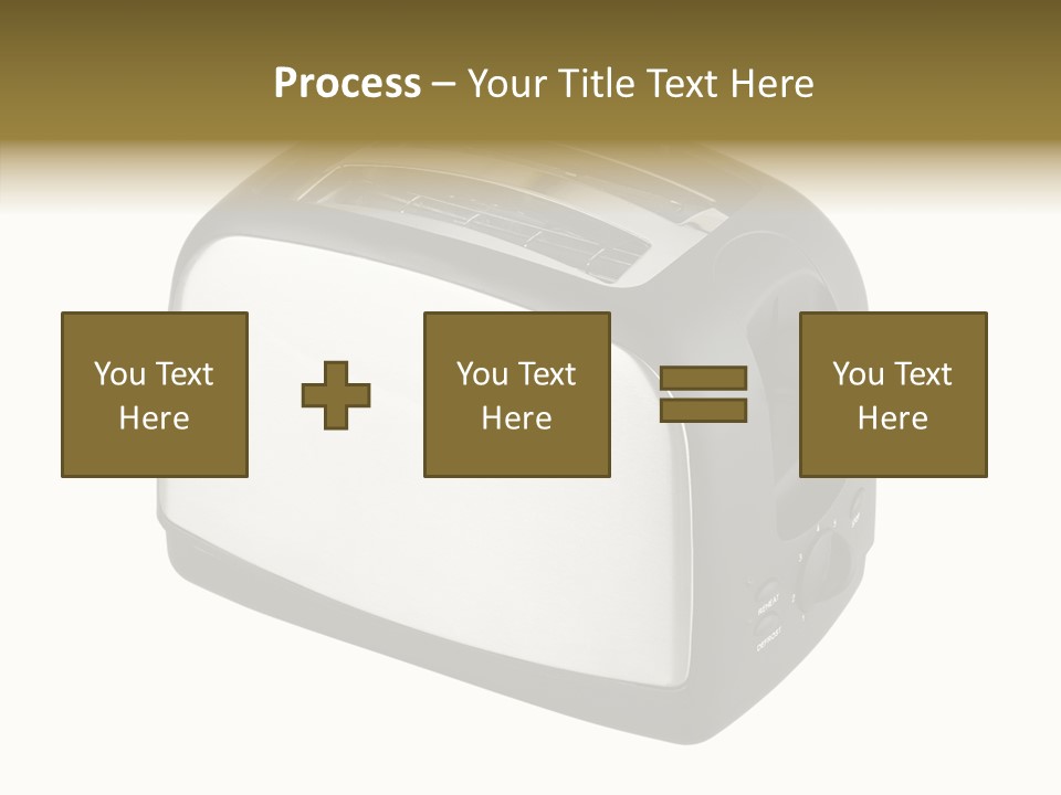 Isolated Metallic Kitchen PowerPoint Template