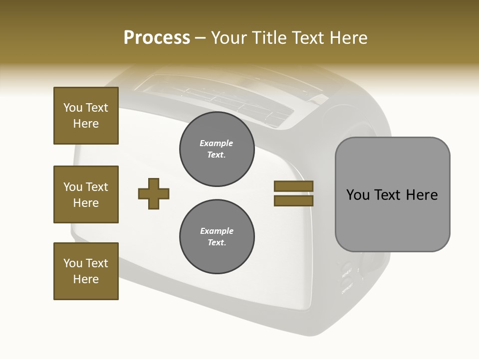 Isolated Metallic Kitchen PowerPoint Template