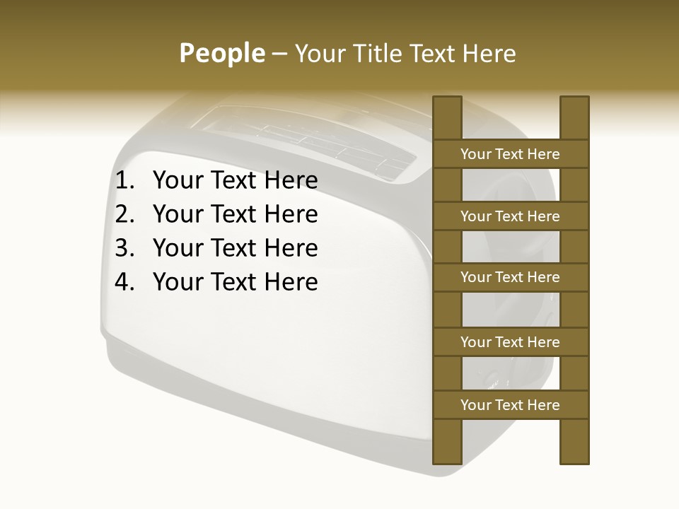 Isolated Metallic Kitchen PowerPoint Template