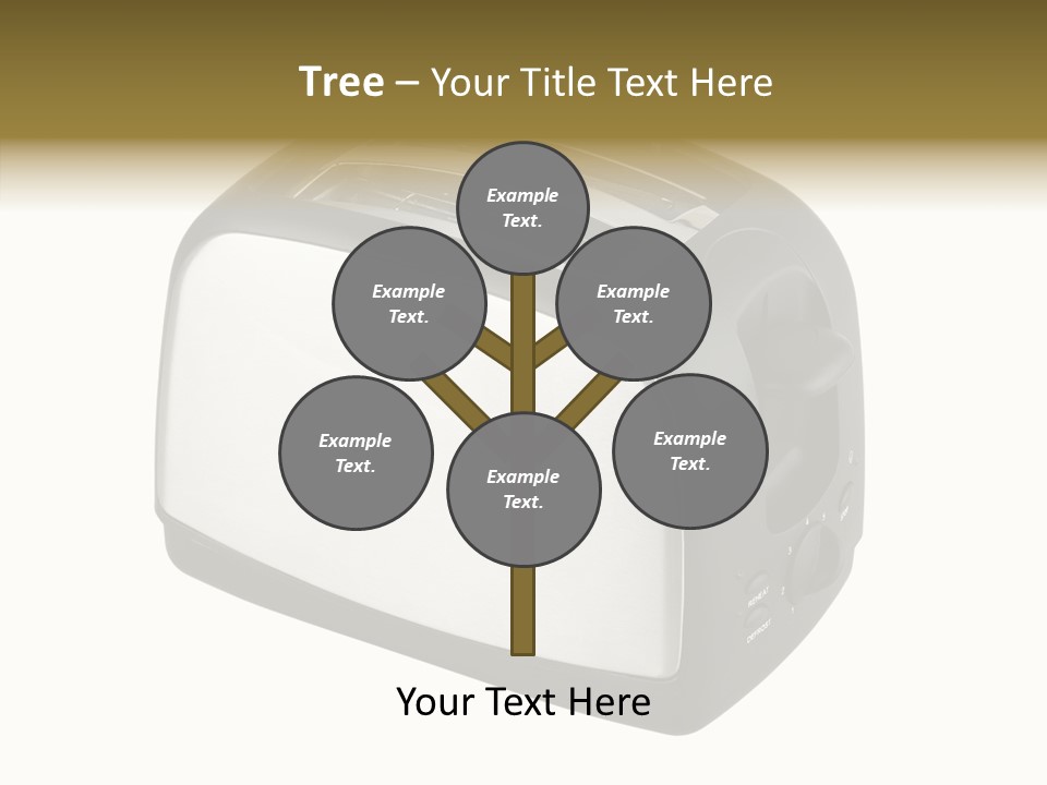 Isolated Metallic Kitchen PowerPoint Template