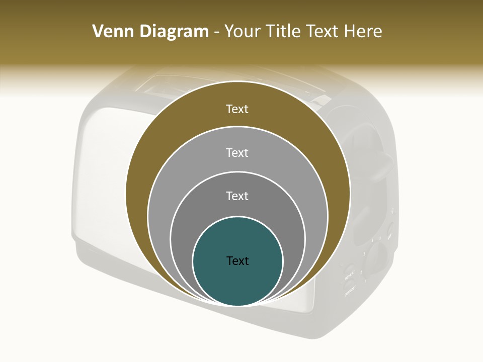Isolated Metallic Kitchen PowerPoint Template