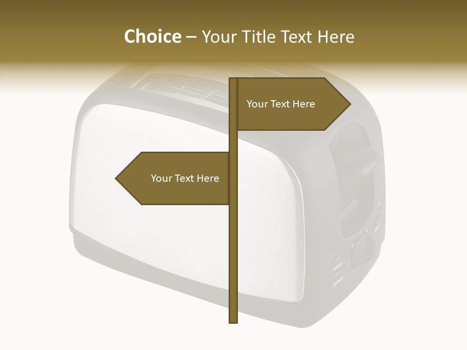 Isolated Metallic Kitchen PowerPoint Template