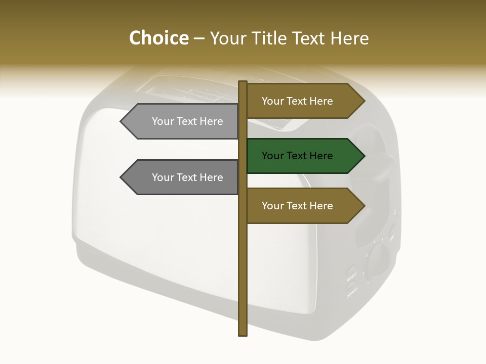 Isolated Metallic Kitchen PowerPoint Template