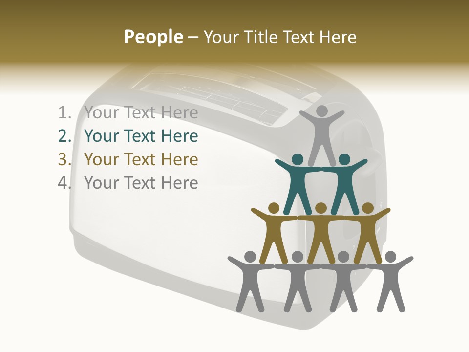 Isolated Metallic Kitchen PowerPoint Template