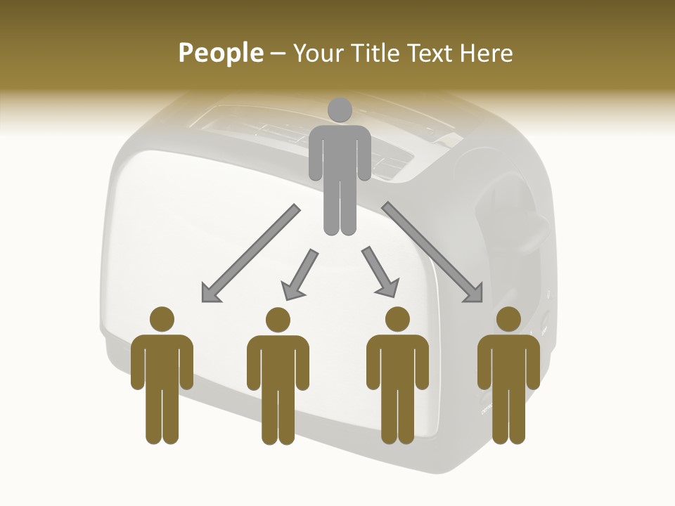 Isolated Metallic Kitchen PowerPoint Template