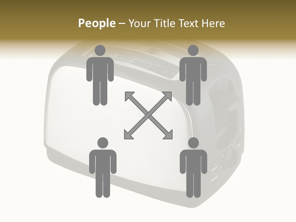 Isolated Metallic Kitchen PowerPoint Template