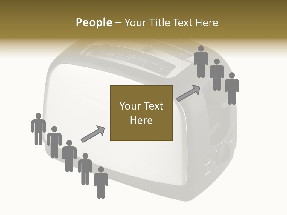 Isolated Metallic Kitchen PowerPoint Template