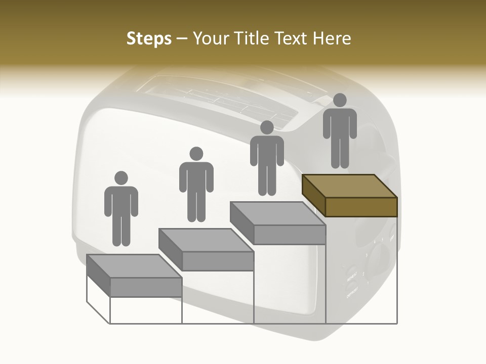 Isolated Metallic Kitchen PowerPoint Template