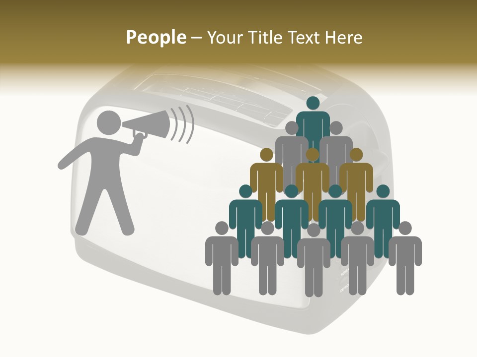 Isolated Metallic Kitchen PowerPoint Template