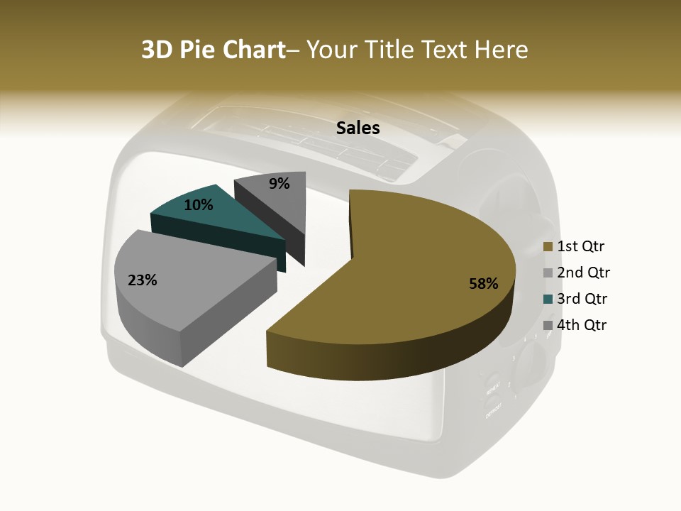 Isolated Metallic Kitchen PowerPoint Template
