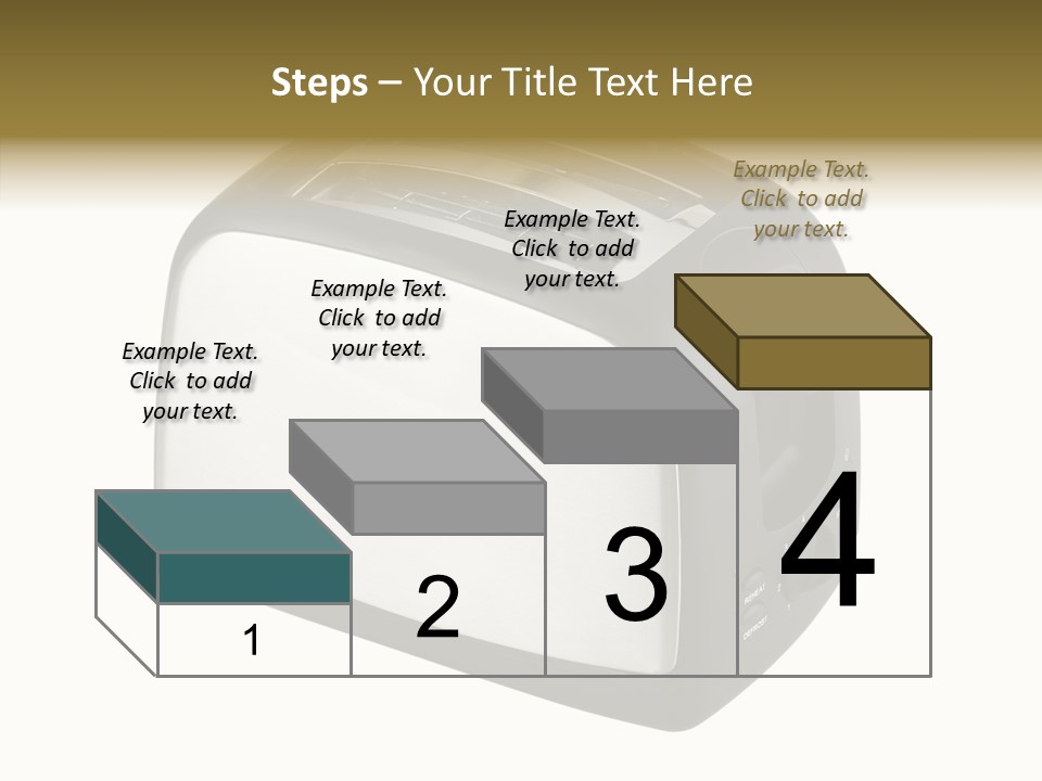 Isolated Metallic Kitchen PowerPoint Template