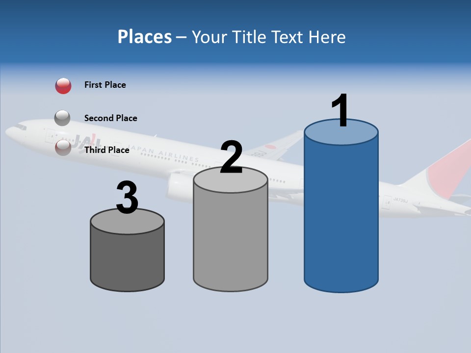 Transportation Fly Image PowerPoint Template