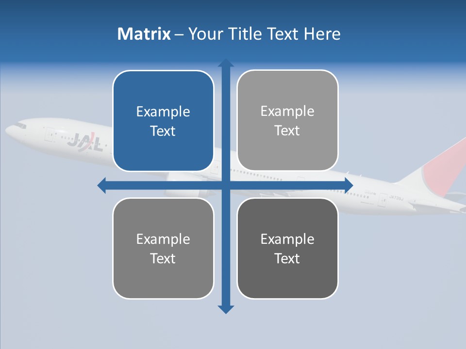 Transportation Fly Image PowerPoint Template