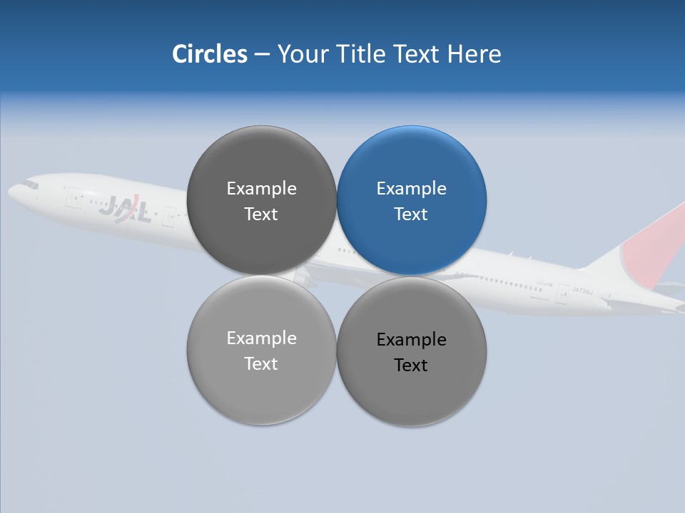 Transportation Fly Image PowerPoint Template
