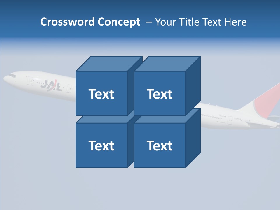Transportation Fly Image PowerPoint Template