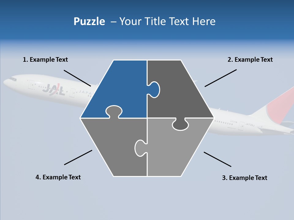 Transportation Fly Image PowerPoint Template