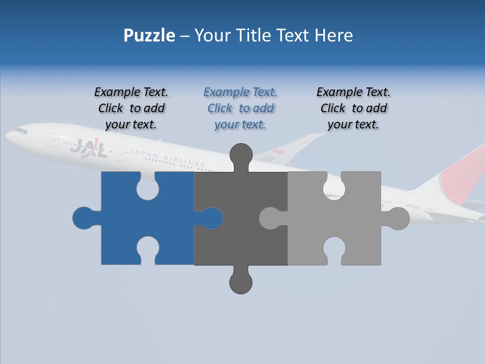 Transportation Fly Image PowerPoint Template