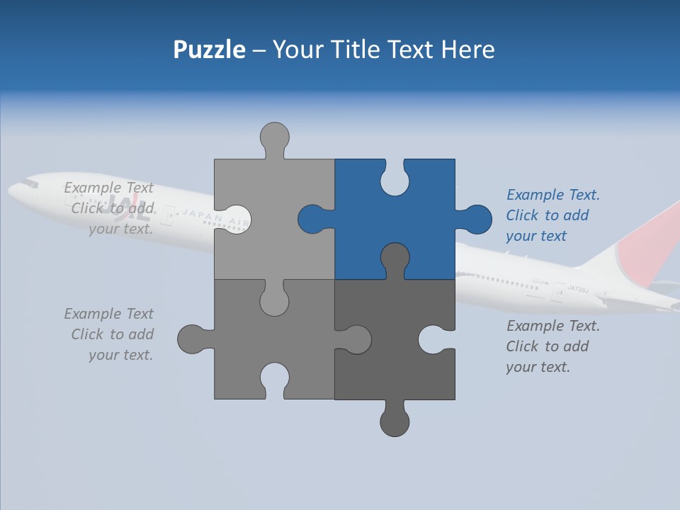 Transportation Fly Image PowerPoint Template