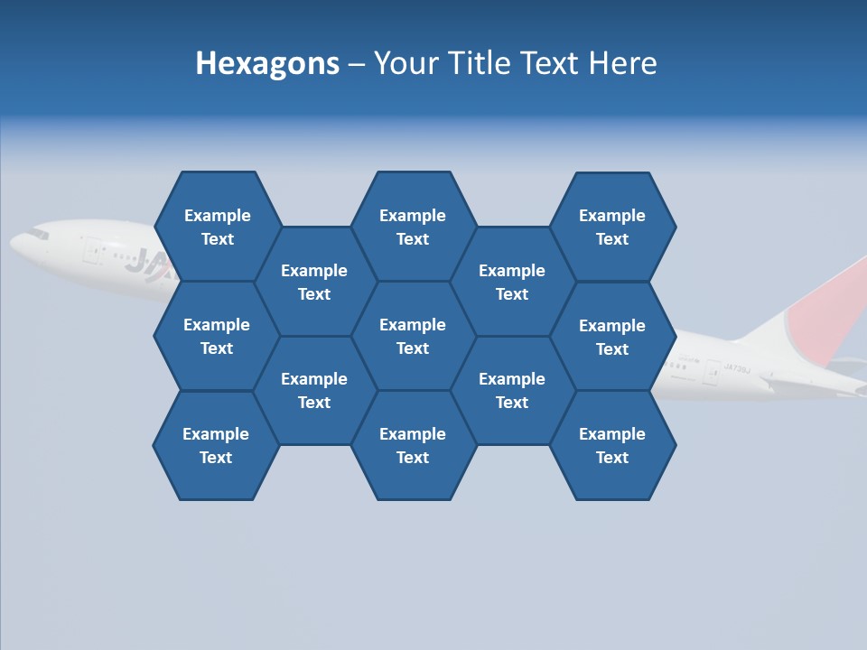 Transportation Fly Image PowerPoint Template