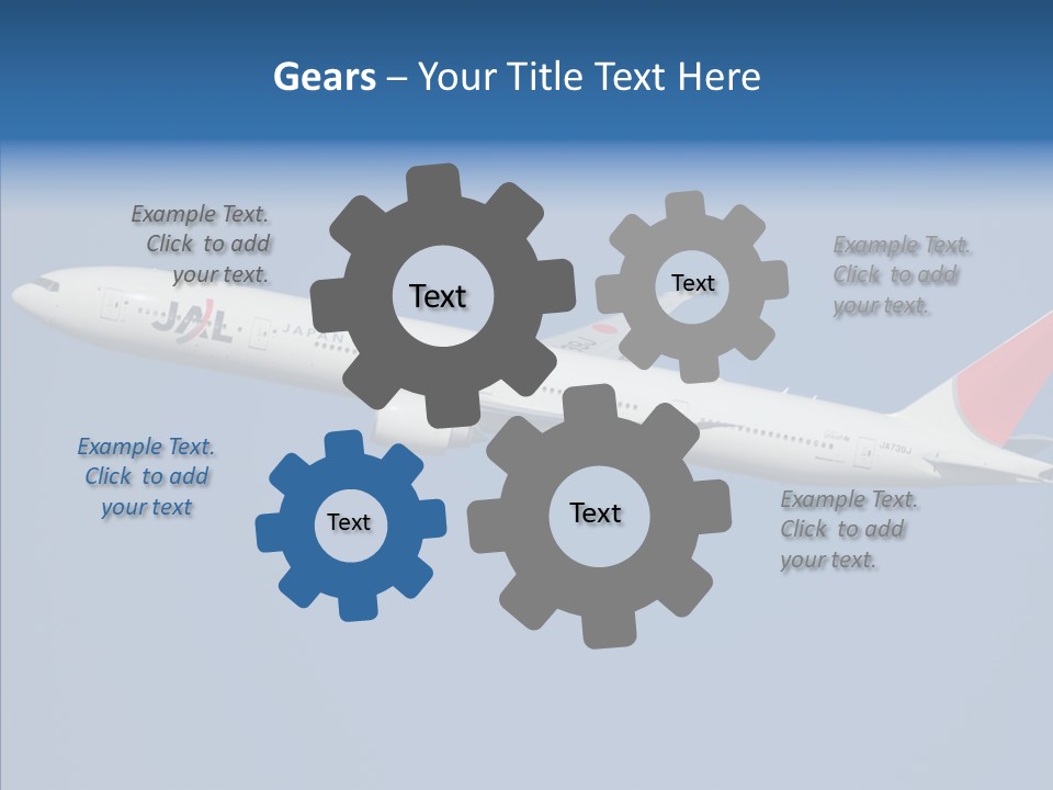 Transportation Fly Image PowerPoint Template