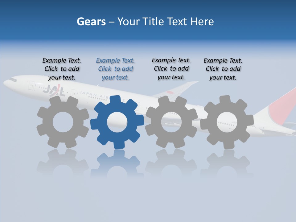 Transportation Fly Image PowerPoint Template