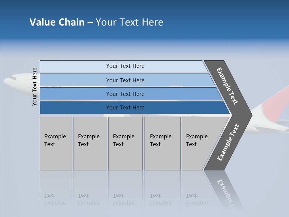 Transportation Fly Image PowerPoint Template
