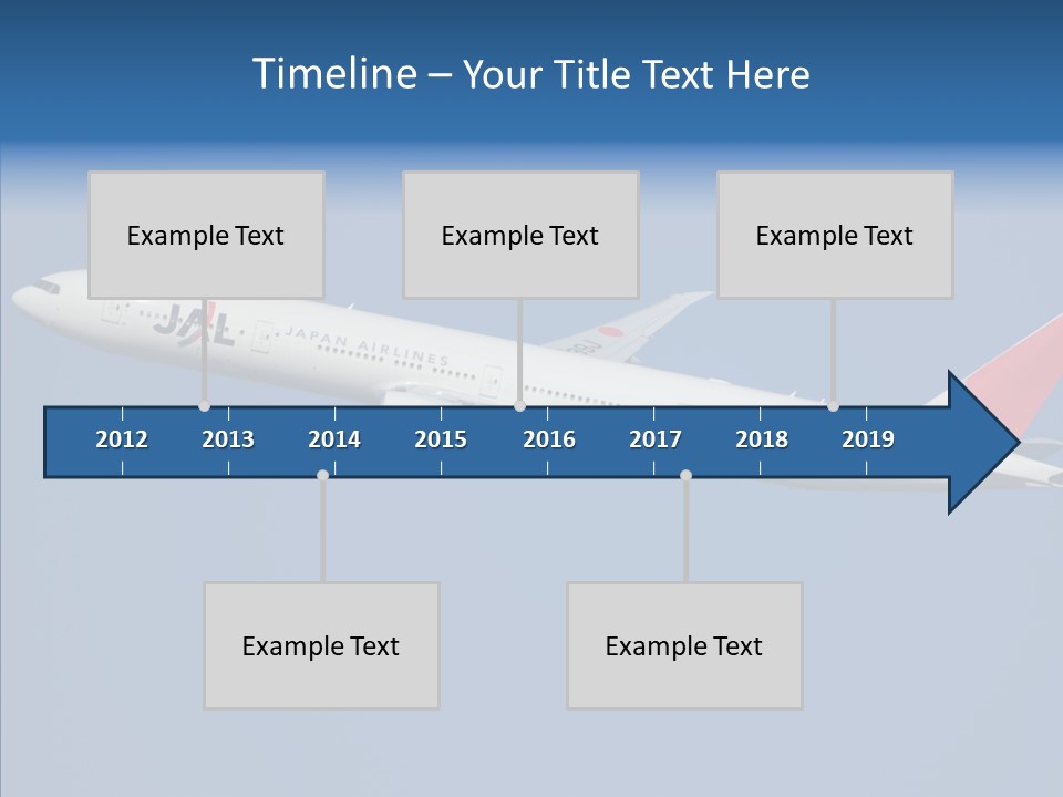 Transportation Fly Image PowerPoint Template