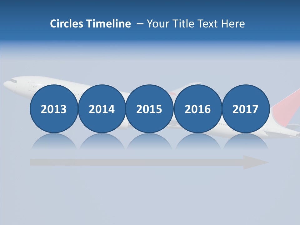 Transportation Fly Image PowerPoint Template
