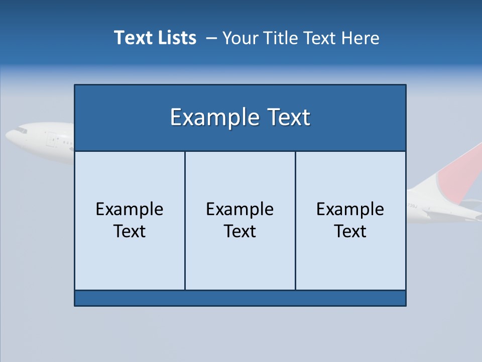Transportation Fly Image PowerPoint Template