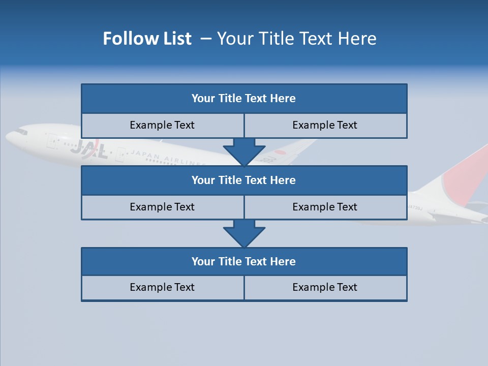 Transportation Fly Image PowerPoint Template