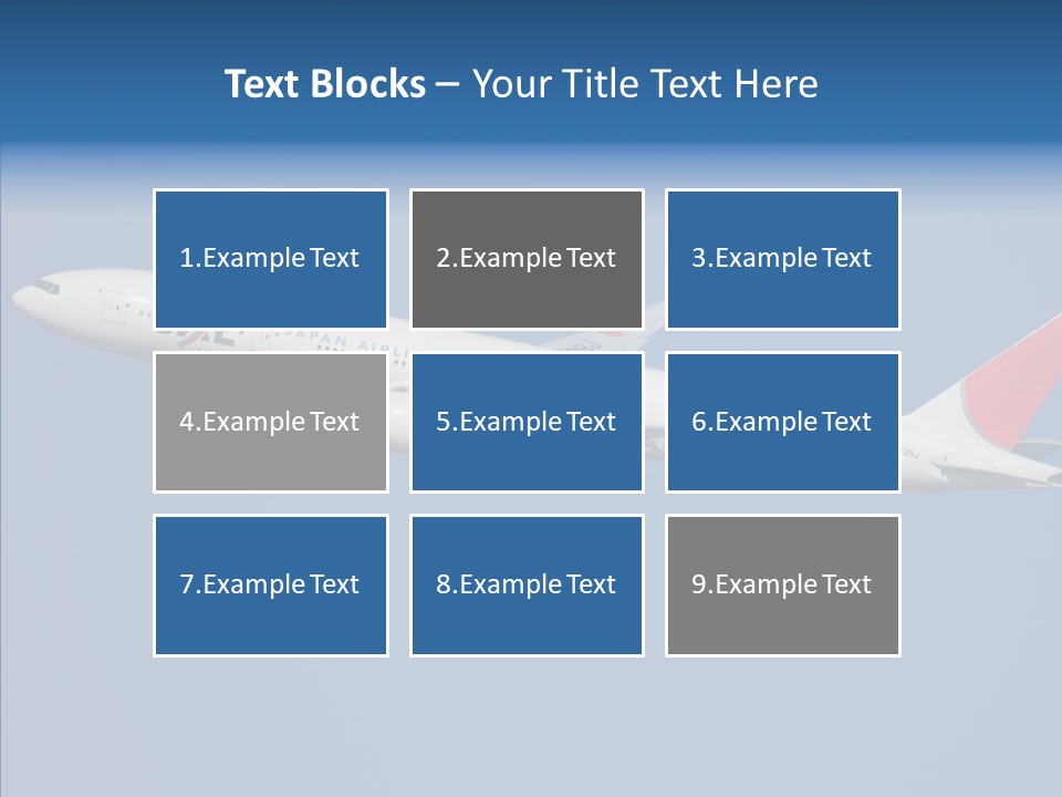 Transportation Fly Image PowerPoint Template