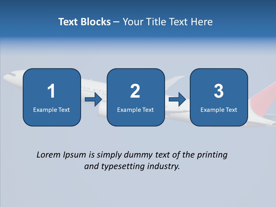 Transportation Fly Image PowerPoint Template