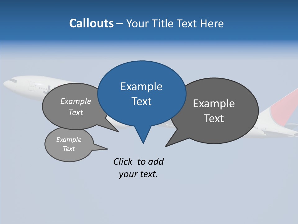 Transportation Fly Image PowerPoint Template