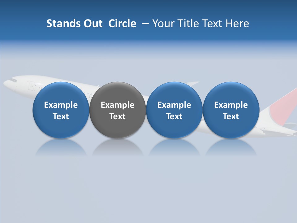 Transportation Fly Image PowerPoint Template