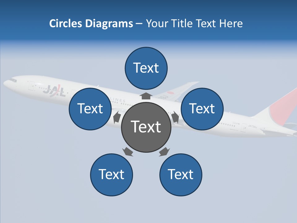 Transportation Fly Image PowerPoint Template