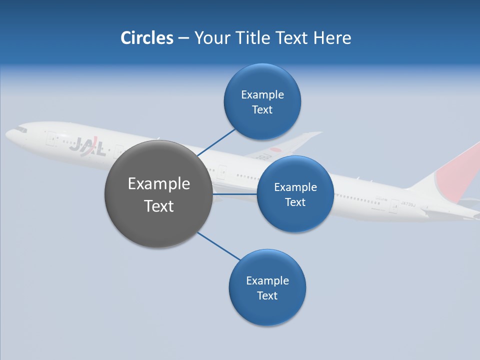 Transportation Fly Image PowerPoint Template