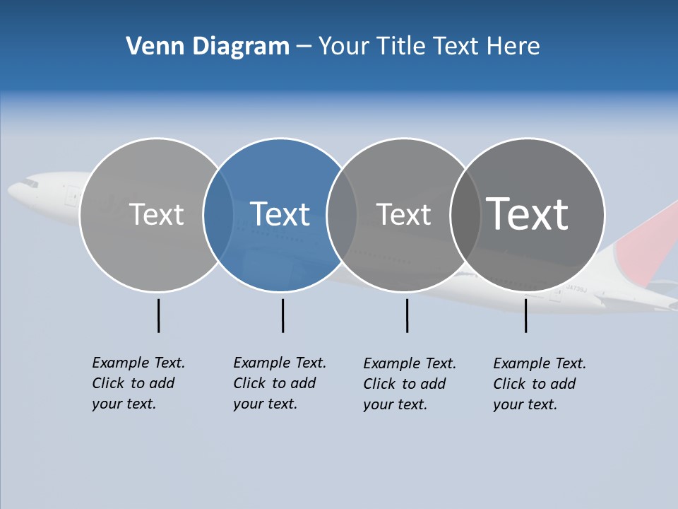 Transportation Fly Image PowerPoint Template