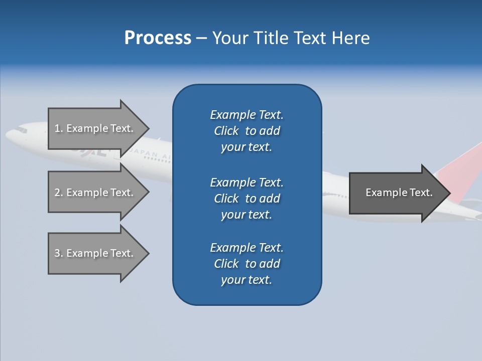 Transportation Fly Image PowerPoint Template