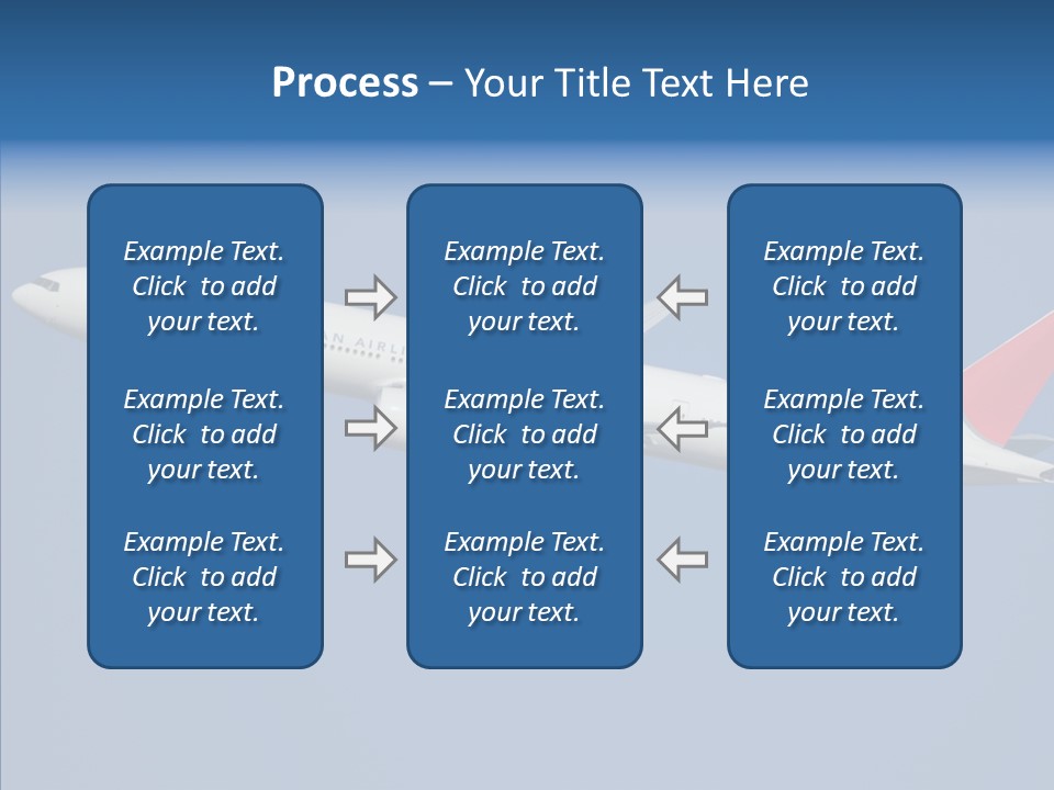 Transportation Fly Image PowerPoint Template