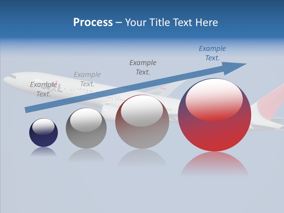 Transportation Fly Image PowerPoint Template
