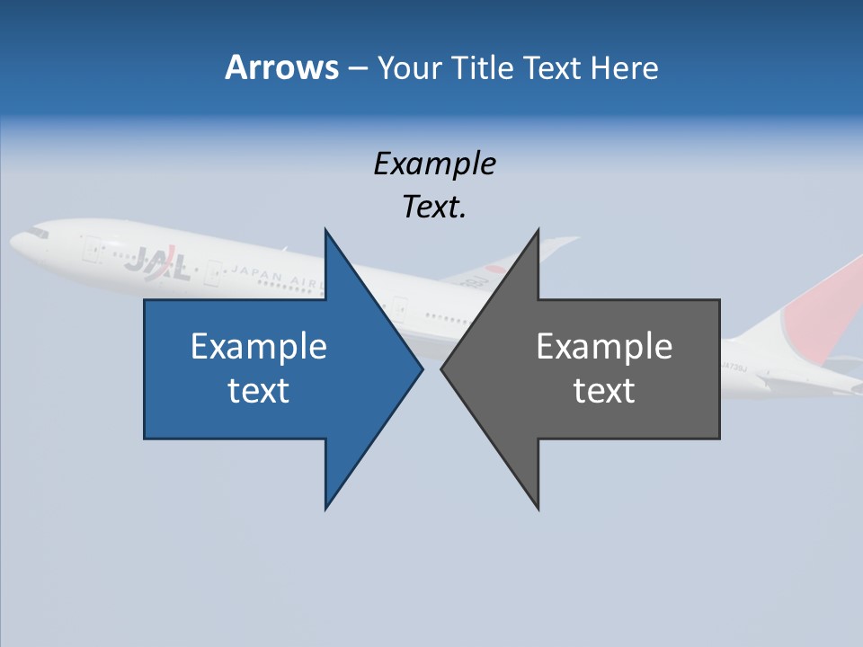 Transportation Fly Image PowerPoint Template