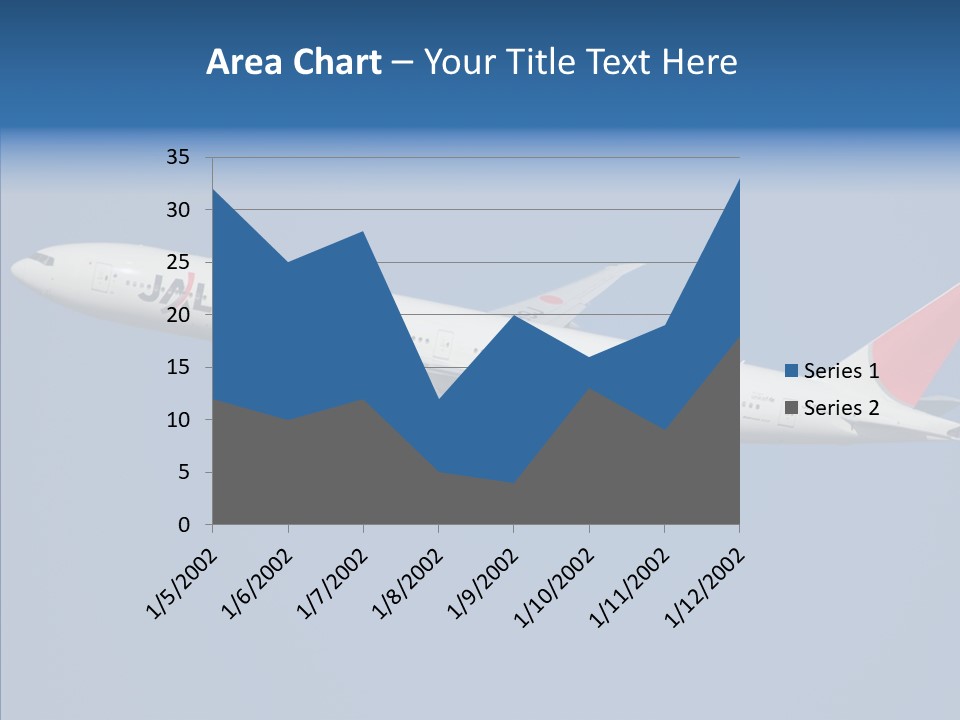 Transportation Fly Image PowerPoint Template