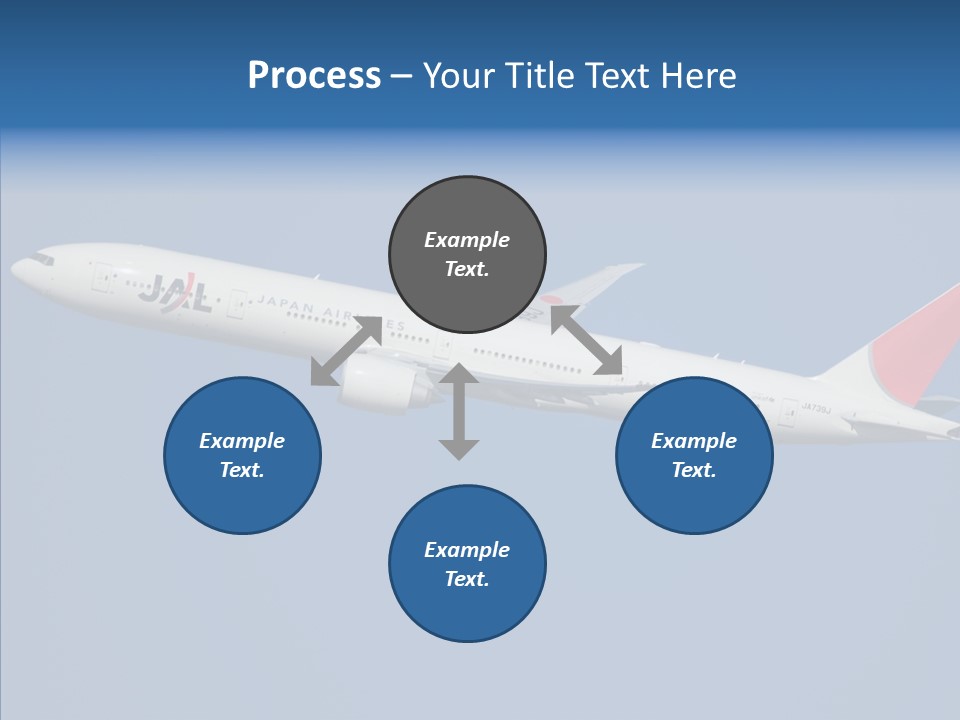 Transportation Fly Image PowerPoint Template