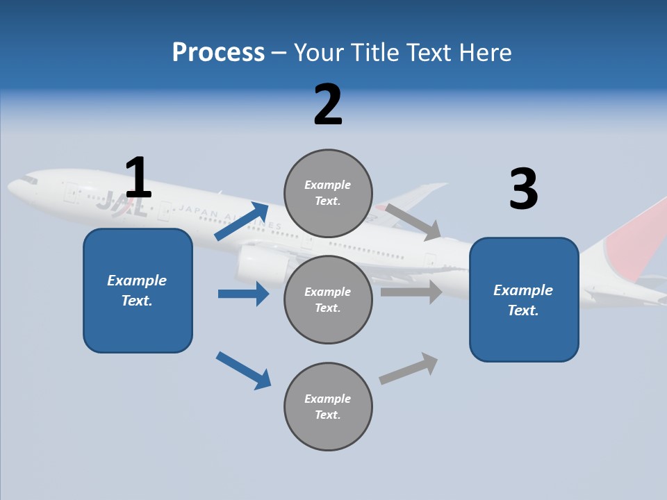Transportation Fly Image PowerPoint Template