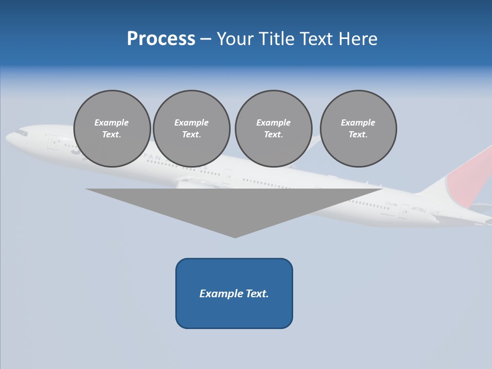 Transportation Fly Image PowerPoint Template