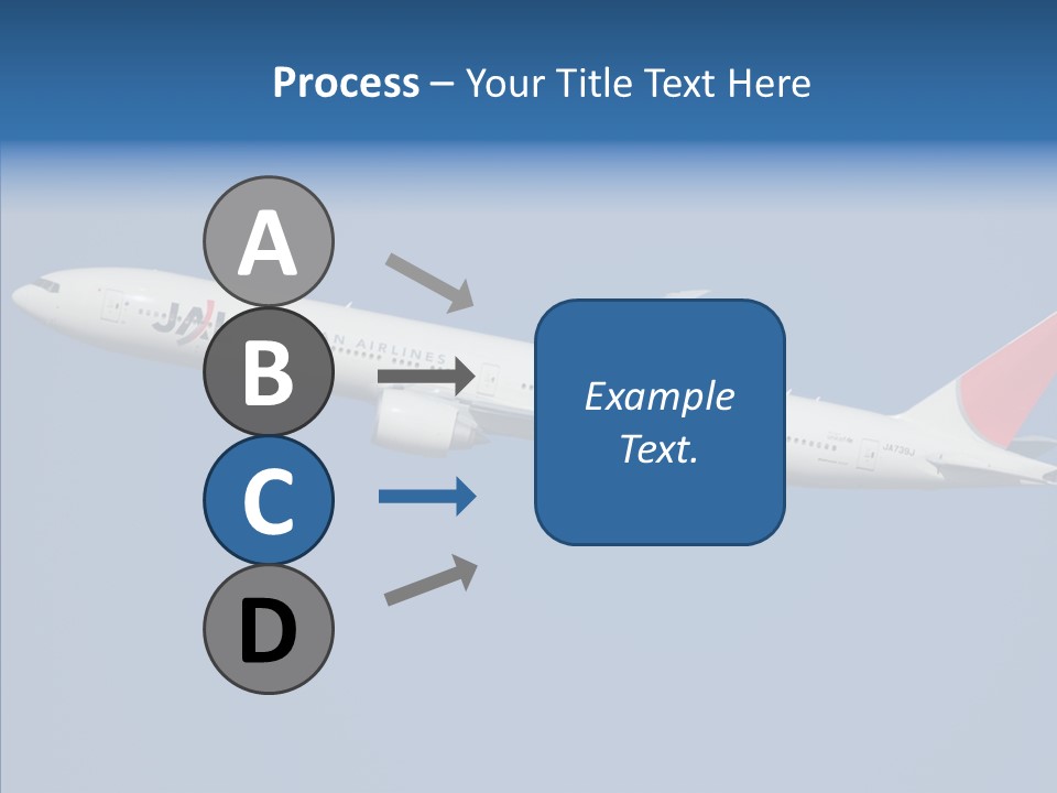 Transportation Fly Image PowerPoint Template