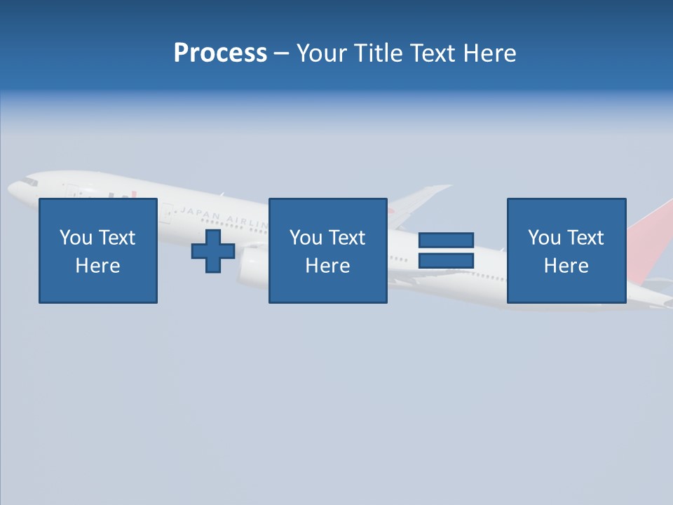 Transportation Fly Image PowerPoint Template