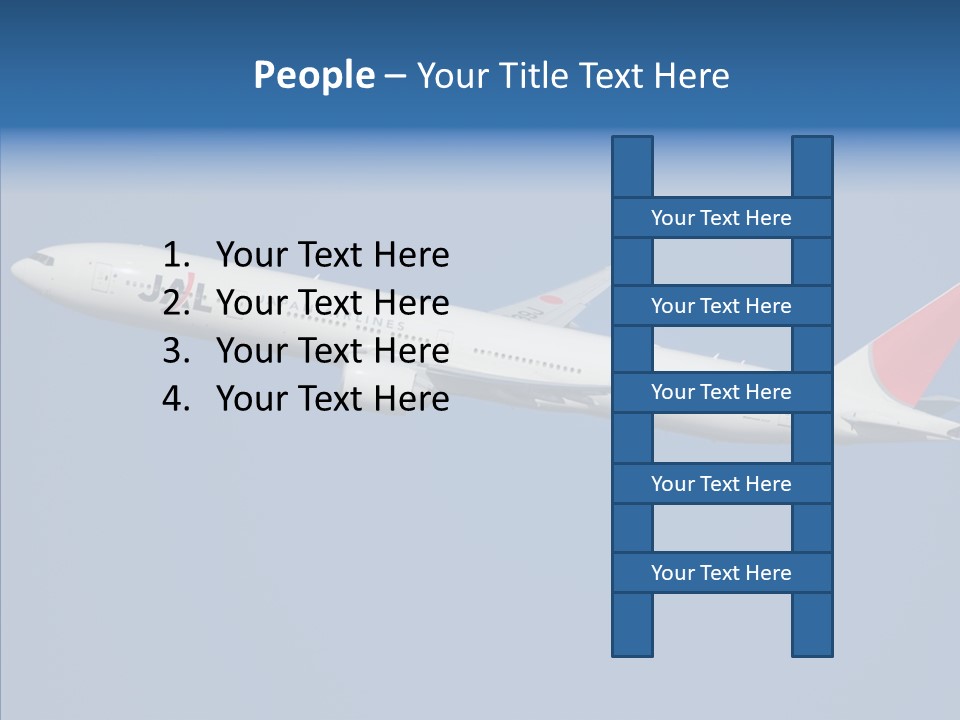 Transportation Fly Image PowerPoint Template