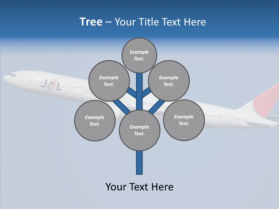 Transportation Fly Image PowerPoint Template