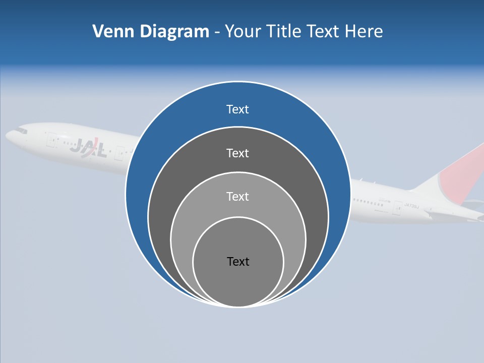 Transportation Fly Image PowerPoint Template
